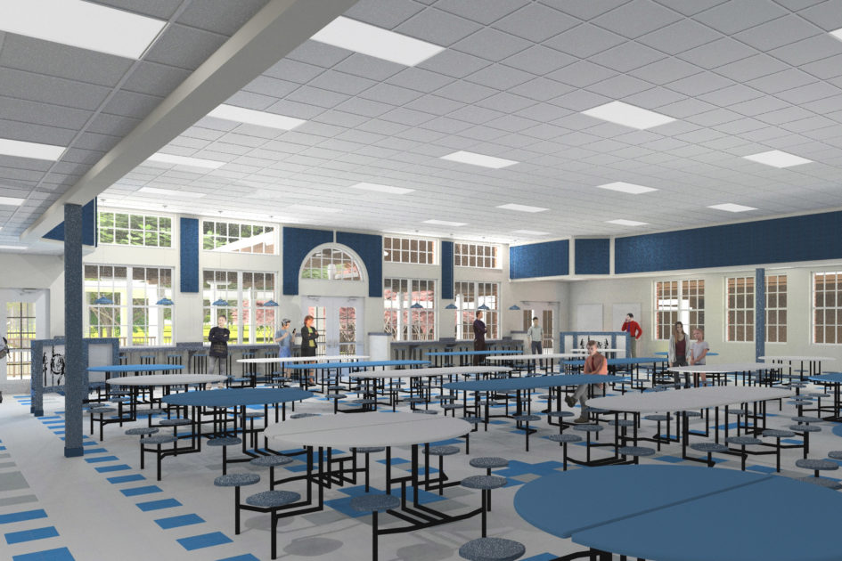 interior cafeteria rendering